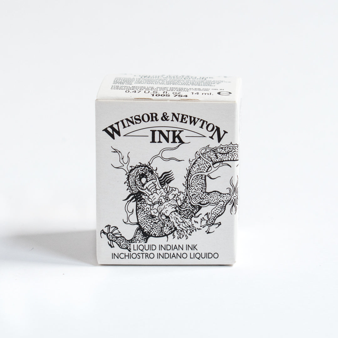 Černá tuš Winsor & Newton Liquid Indian ink