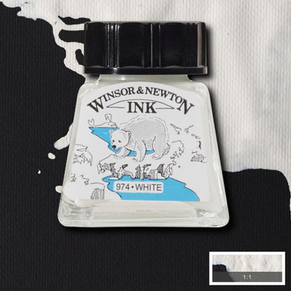 Bílá tuš Winsor & Newton Drawing Ink