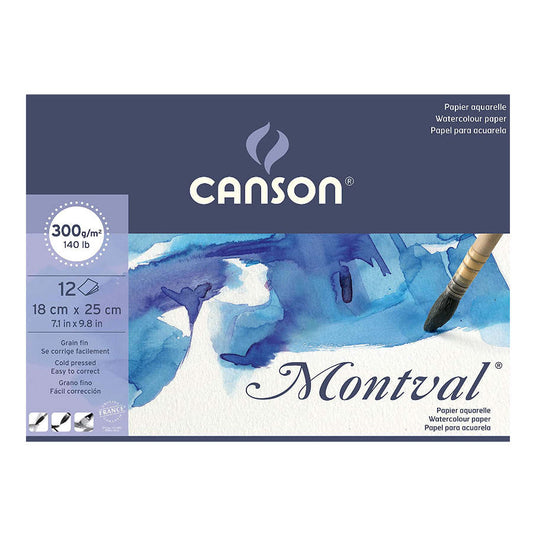 Блок акварельный Canson Montval 18x25 см 12 листов