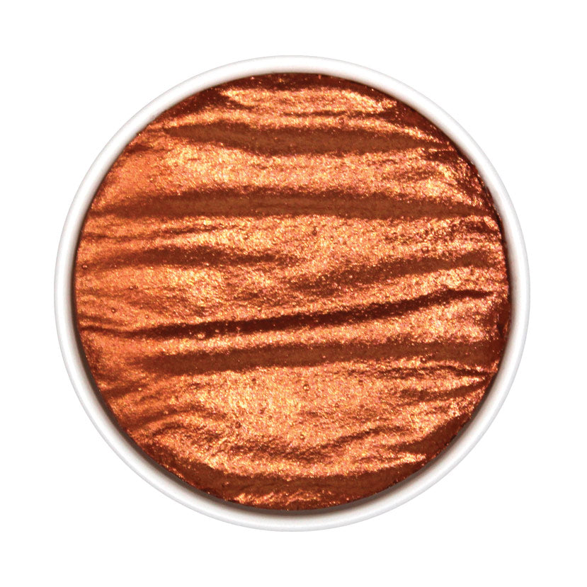 Золотисто-оранжевая металлическая акварель